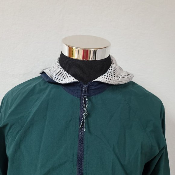 Catalina Womens Medium Green Hooded 1/2 Zip Kangaroo Pocket Hoodie Windbreaker - Picture 2 of 14